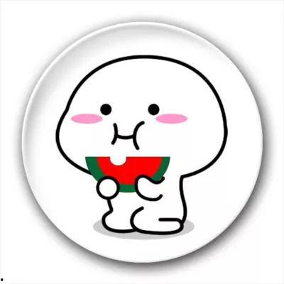 月下吃瓜图简笔画,一幅简笔画中的夏日闲情